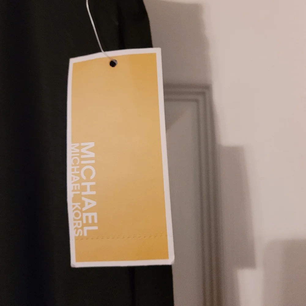 Michael Kors Black Wide-Leg Trousers Size Medium